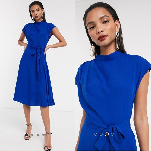 High Neck Midi Dress - Picture 2 of 5